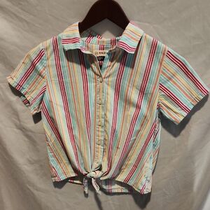 Magellan Outdoors Summerville Classic Fit Medium 8-10 Striped Tie In Front